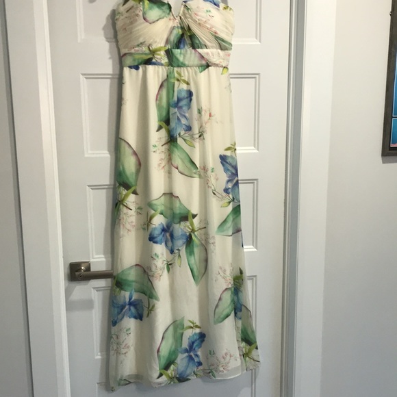 Floral Strapless Gown - Picture 2 of 6
